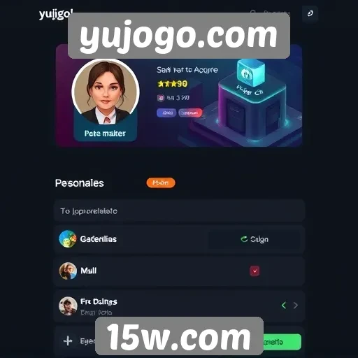 Recursos de personalização de perfil em yujogo.com